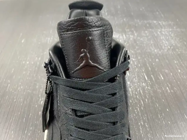 MaikeSneakers Retro Jordan 819139-010 Black Hair Pony 4 0604